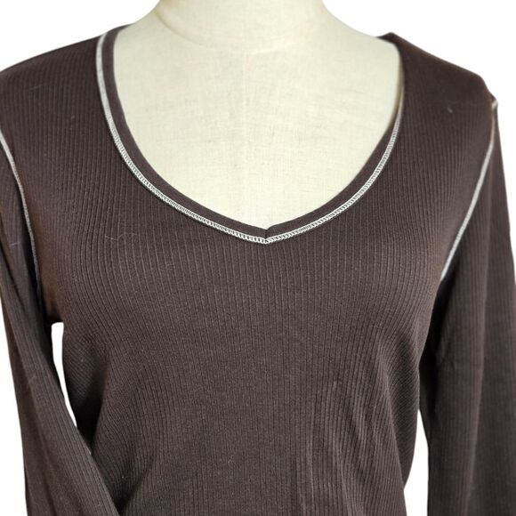 Ralph Lauren Brown Layering Tee Shirt - Picture 2 of 5